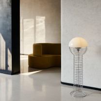 Verpan Wire Floor Lamp Beside Doorway