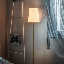 Yellow Foscarini Birdie Easy Reading Floor Lamp