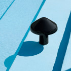 HAY Pao Portable Table Lamp Soft Black Beside Pool
