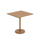 Muuto Linear Steel Café Table Square Burnt Orange