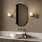 Matt Brushed Brass Astro Aquina Wall Light
