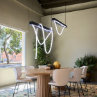 Moooi Tubelight LED Suspension Above Table