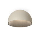 Vibia Duo Petra LED Ceiling Light - Large, Cream, Flat