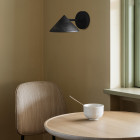 Mater Terra Wall Light Black Hardwired Above Coffee Table