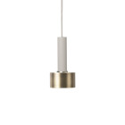 Ferm Living Collect Brass Pendant Disc High Grey