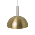 Ferm Living Collect Brass Pendant Dome High Grey