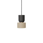 Ferm Living Collect Bell Socket Pendant Disc Black Cashmere