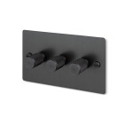 Buster + Punch 3G Dimmer Switch Smoked Bronze Cross