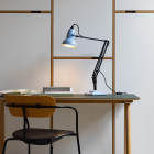 Anglepoise Original 1227 Desk Lamp Opal Blue/ Black on Desk