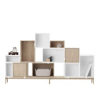 Muuto Stacked Storage System Oak & White