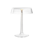 Flos Bon Jour LED Table - White, Transparent Crown