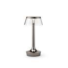 Flos Bon Jour Unplugged LED Portable Lamp - Black Chrome