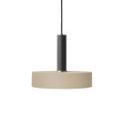 Ferm Living Collect High Socket Pendant Record Black Cashmere