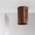 Case Downlight Cylinder Walnut in Hallway