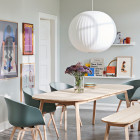 HAY Nelson Ball Bubble Pendant Above Dining Table