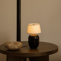 Black Audo Copenhagen Torso Portable Table Lamp