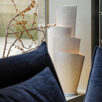 a-emotional light Blossom LED Table Lamp by sofa