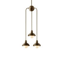 Bert Frank Eos Pendant Drop 3 Dual Antique Brass
