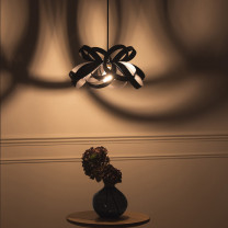 Tom Raffield Noctis Skipper Pendant Above Table Lights Off