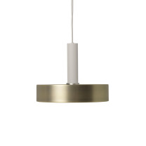 Ferm Living Collect Brass Pendant Record Grey High