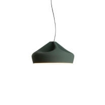 Marset Pleat Box 47 LED Pendant Dark Green White