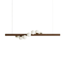 Hollis + Morris Willow Horizontal Pendant - Large, Walnut