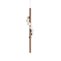 Hollis + Morris Willow Vertical Pendant - Large Walnut