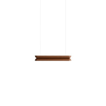 Hollis + Morris Beaufort M2 Horizontal LED Pendant - 26, Walnut