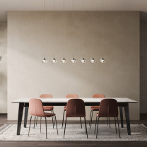 KDLN Dew 1 LED Suspension Above Dining Table