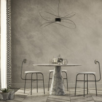 Axolight Hoops LED Suspension Black 2 Above Table