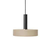 Ferm Living Collect High Socket Pendant Record Black Cashmere
