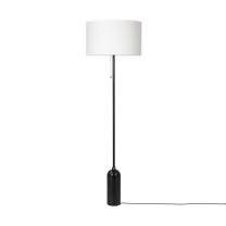 Gubi Gravity Floor Lamp Black Steel White