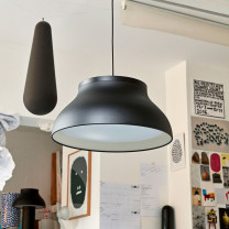 HAY PC Pendant Light Large Soft Black From Below