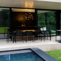 Moooi Flock of Light LED Suspension in Dining Room