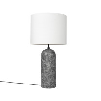 Gubi Gravity XL Floor Lamp Grey Marble White Low
