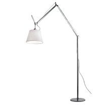 Artemide Tolomeo Mega Floor Lamp 36 Aluminium Parchment