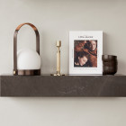 Bronzed Brass Audo Copenhagen Carrie Leather LED Portable Lamp