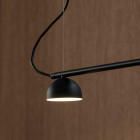 Northern Blush Rail LED Pendant Light Black details
