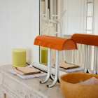 HAY Anagram Table Lamp Charred Orange on Mantle