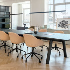HAY Factor Linear LED Suspension Light Black in Pairs