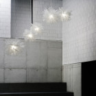 a-emotional light Flou Pendant on staircase