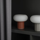 Terracotta and Grey AGO Mozzi LED Portable Lamps