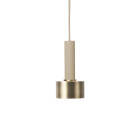 Ferm Living Collect Brass Pendant Disc High Cashmere