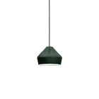 Marset Pleat Box 24 LED Pendant Dark Green White