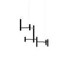 Hollis + Morris Molecule Chandelier - 3Y, Black Oak/Black