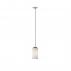 Santa & Cole Cirio Simple LED Pendant Opal Glass White Built-in Canopy
