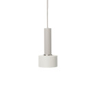 Ferm Living Collect High Socket Pendant Disc Grey White