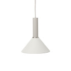 Ferm Living Collect High Socket Pendant Cone Grey White