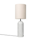 Gubi Gravity XL Floor Lamp White Marble Canvas High