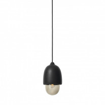 Mater Terho Pendant Light Black Satin Transparent Small